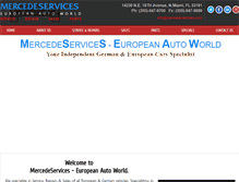 Tablet Screenshot of mercedeservices.com